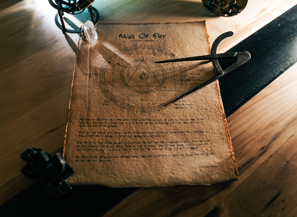 wall of fire spell scroll