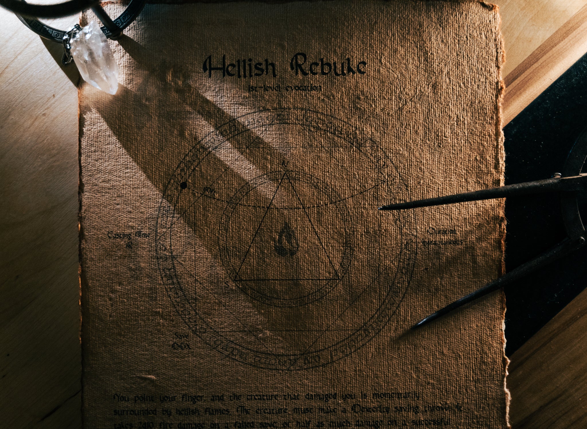 Reuke First Design Scroll of Hellish Rebuke – Wizards of Madness